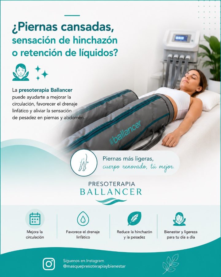 Beneficios de la presoterapia Ballancer